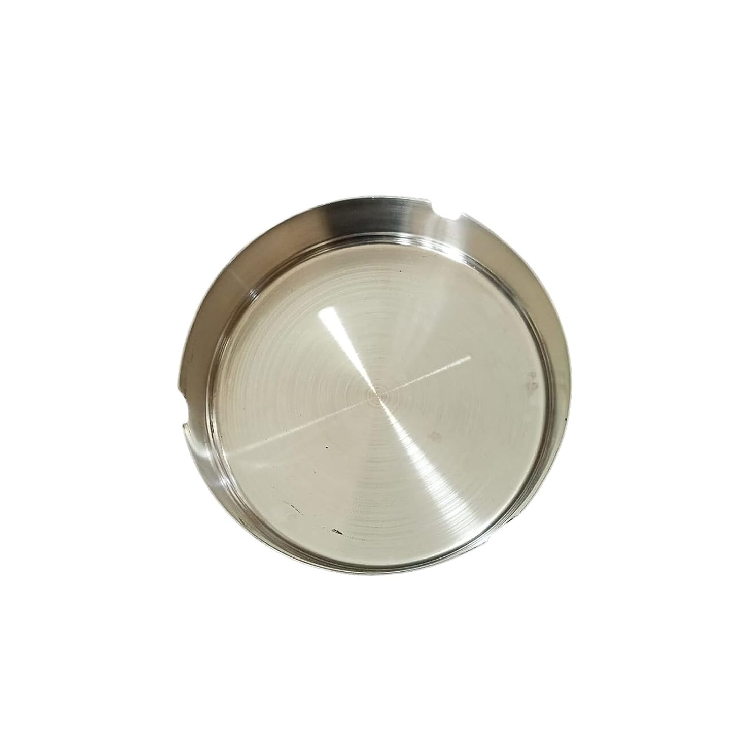 Roll over image to zoom in Rudra Exports Stainless Steel Round Metal Cigar Holding Cigarette Ashtray for Home or Office, hotels, or restaurants. (12 cm Ashtry)