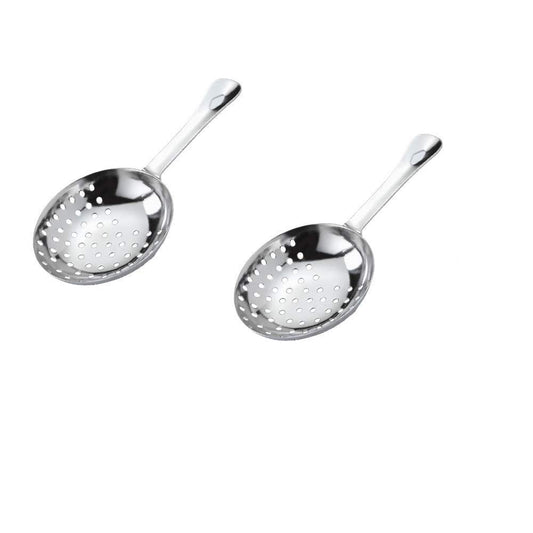 Rudra Exposrts Stainless Steel Fine Mesh Small Funnel Style Hawthorne Bar Strainer 2 Pieces/Set