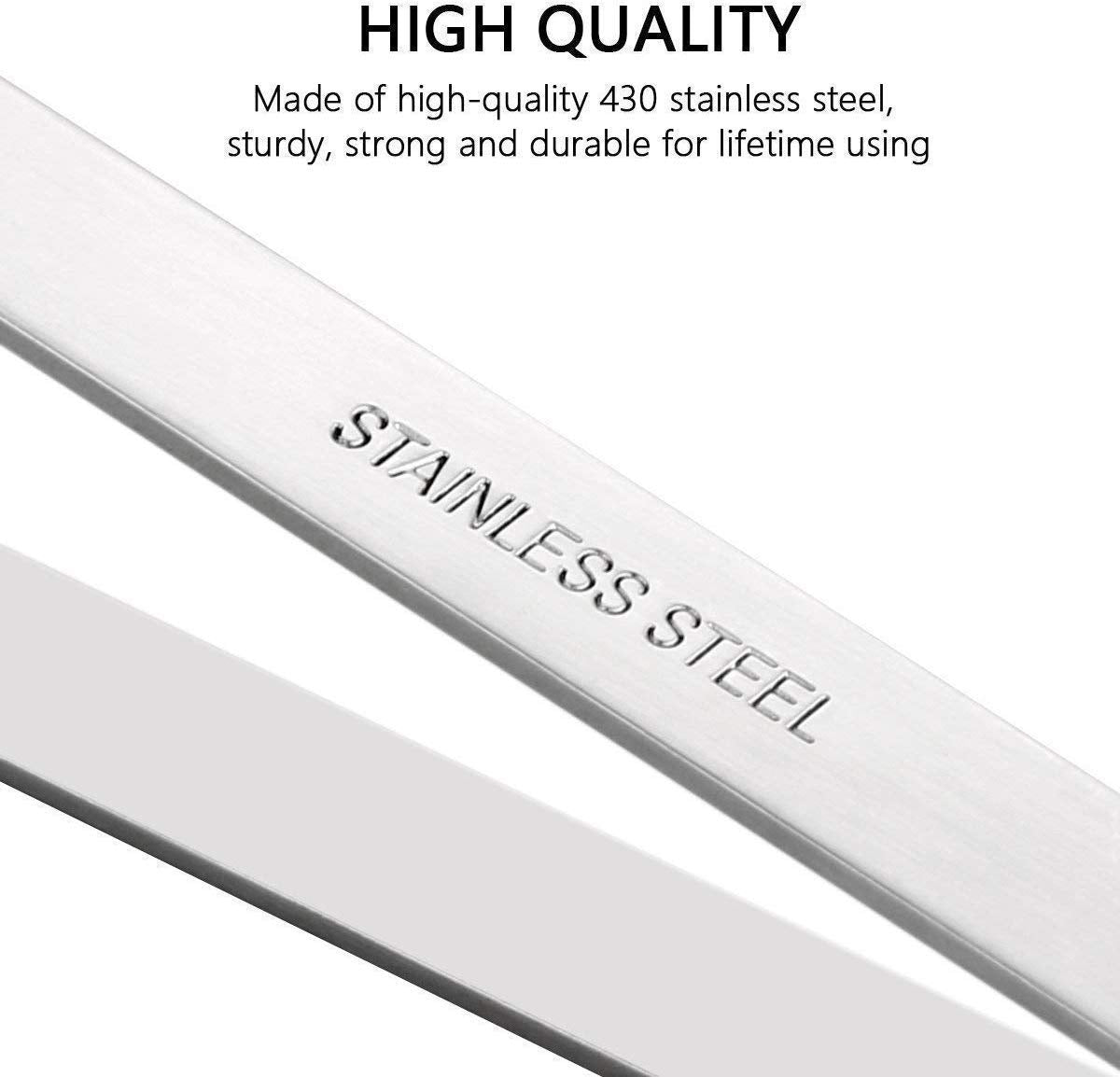 Rudra Exports Stainless Steel Fish Bone Remover, Pincer Puller Tweezer Tongs Pick-Up Tool, Feather Removal Tools : 2 Pcs Set (1)