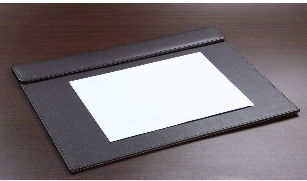 Rudra Exports Rectangle A3 Desk Writing & Drawing Board Writing Pad Tablet with Magnetic Paper Clip for Hotel Front Desk,Reception Desk,18x14" : Black