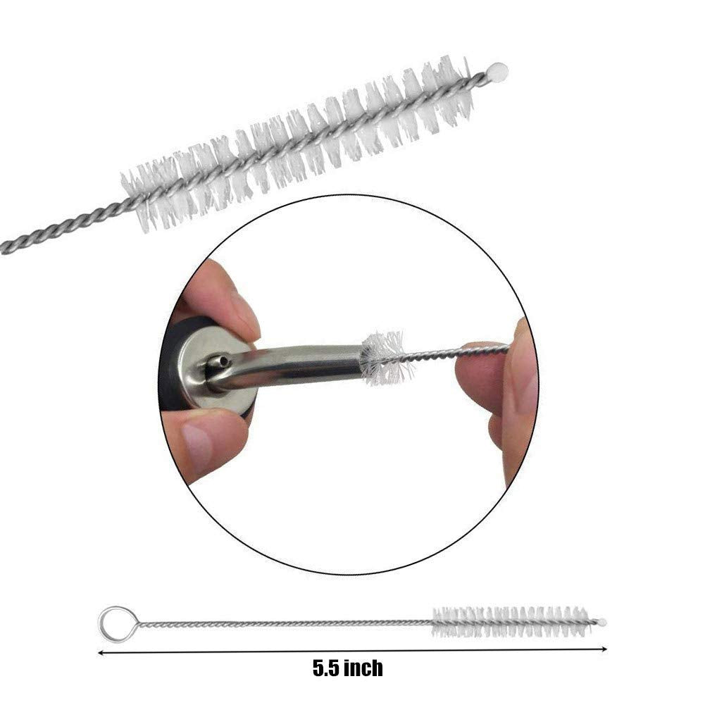 Rudra Exports Stainless Steel 5 Liquor Pour Spouts + 5 Black Dust Caps + 1 Cleaning Brush + 2 Peg Measurers for Cocktail Making: 13 Pcs Set