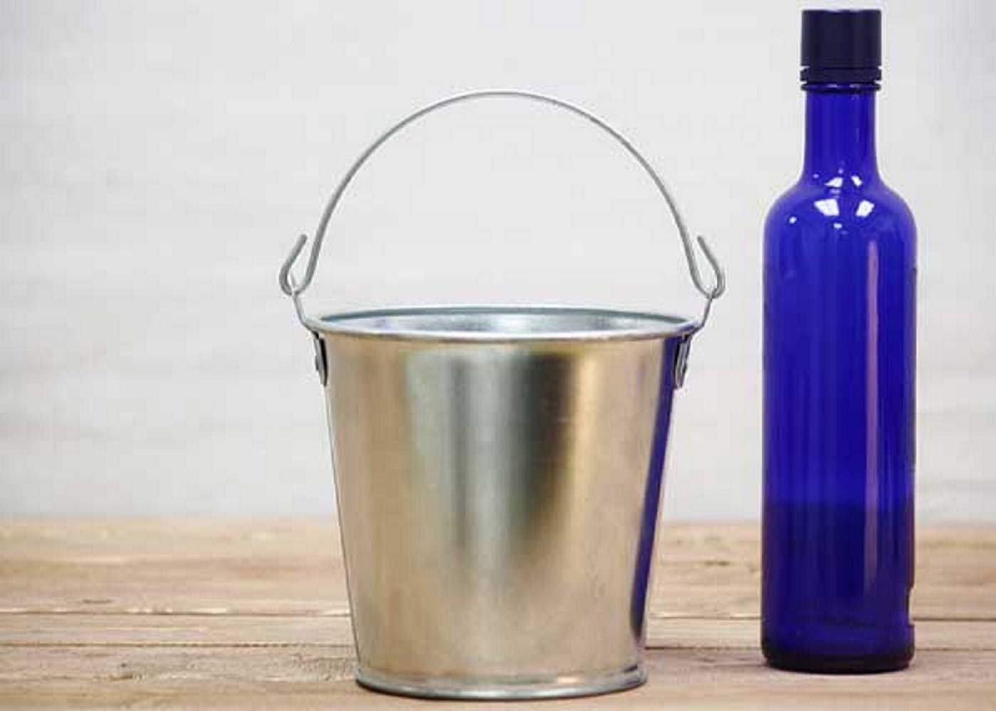 Rudra Exports Beer Bucket, Galvanized Beer Bucket Built-in Bottle Opener, Party Bucket, Ice Bucket, Wine Bucket, Bar Bucket: 1 Pc.