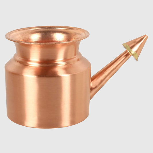 Rudra Exports Copper Yoga and Ayurveda Jala Neti Pot for Sinus, Nose Irrigation and Cleaning