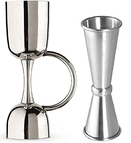 Rudra Exports Premium Peg Measurer Jigger 30 and 60 ml with Handle and Japnese Set 2