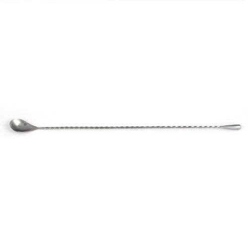 Rudra Exports Teardrop Bar Spoon, Extra Long Bar Stirrer 40 cm, Cocktail Spoon Mixing Spoon Stainless Steel Professional Cocktail Bar Tool Japanese Style Teardrop End Design - 1 Pc.