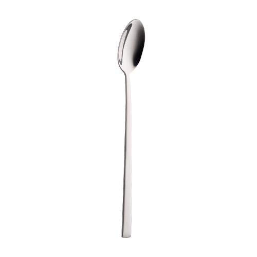 Rudra Exports Stainless Steel Spoon for Iced Tea Coffee Ice Cream Spoon for Tall Glasses, Cocktail Bar Stainless Steel Soda Spoon 2 Pcs Set