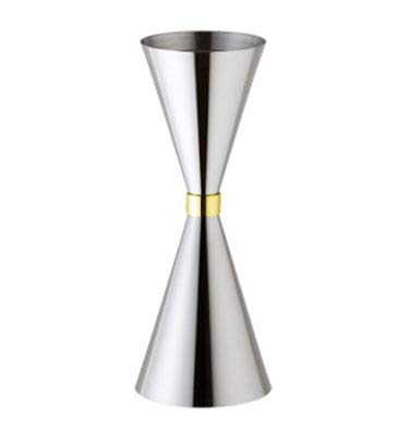 Rudra Exports Stainless Steel Japanese Measuring Cup Gold Ring Cup bar 60 and 90ml