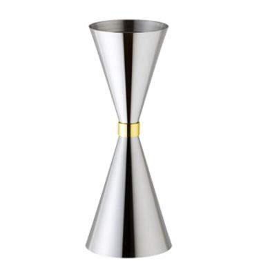Rudra Exports Stainless Steel Japanese Measuring Cup Gold Ring Cup bar 30 & 60 ml