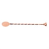 Rudra Exports Premium Copper Bar Stirrer Spoon Twisted with Muddler top Long Spoon Cocktail Mixing Spoon Long Handle Stirring Spoon Stainless Steel Cocktail Spoon Bar Cocktail Shaker Spoon