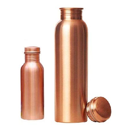 Rudra Exports Copper Water Bottles 700 ML & 1000 ML Set of 2