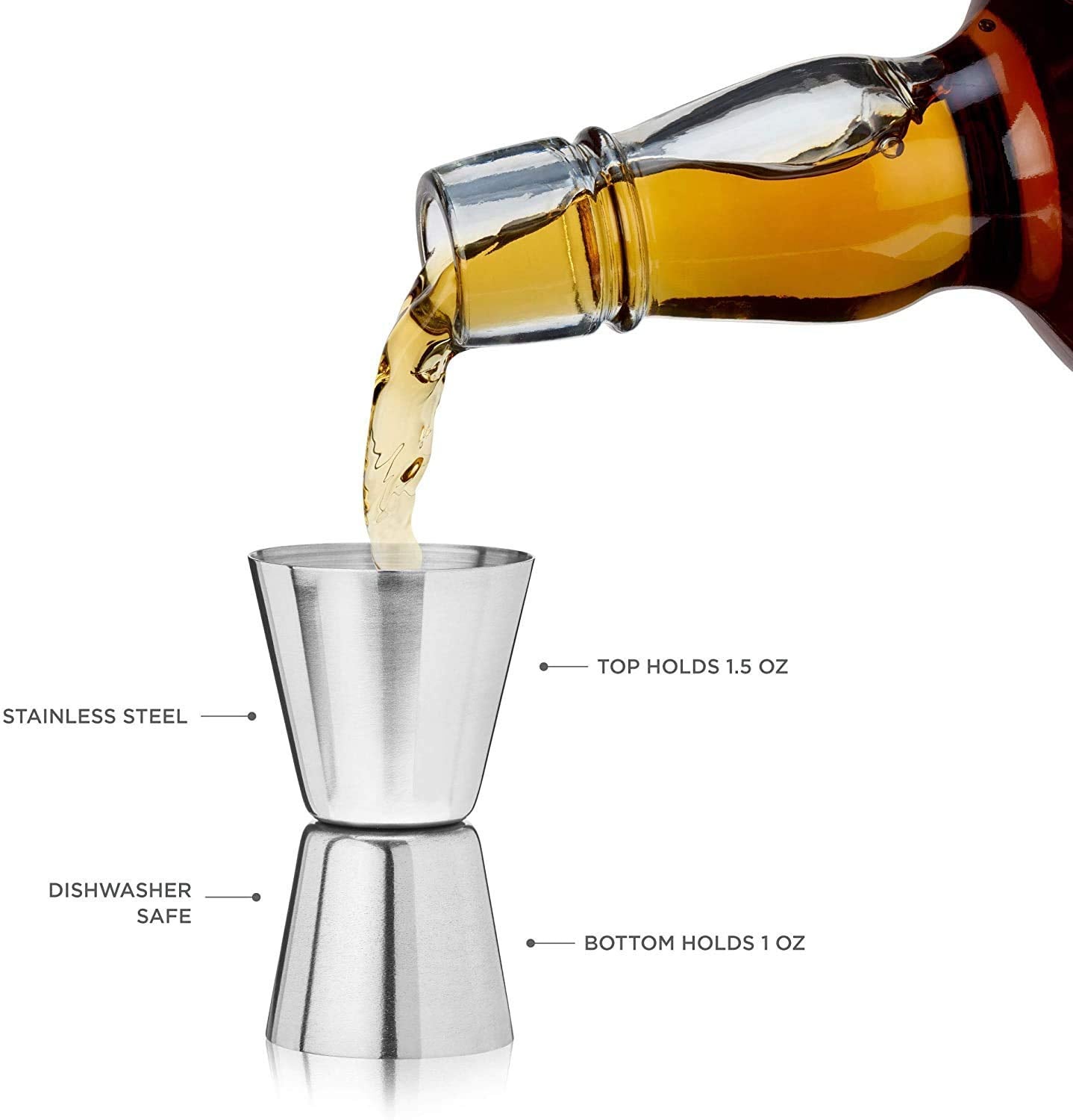 Rudra Exports Cocktail Shaker (Boston Shaker) -Martini Drink Mixer - Professional barware Bartender Tool - for Alcohol Drinks