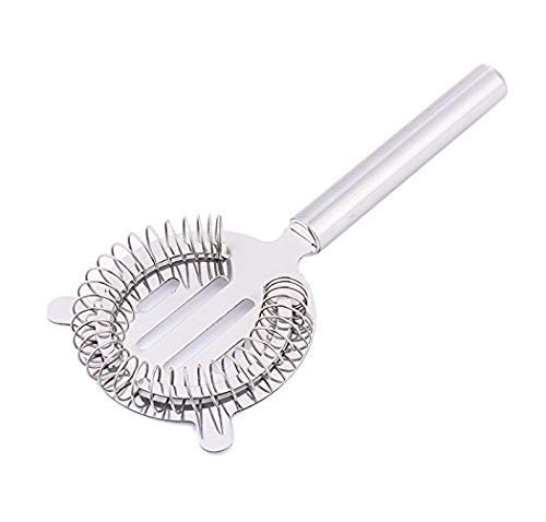Rudra Exports Durable Mirror Polished Stainless Steel Wine Cocktail Strainer Bartender Tools Ice Colander Filter Bar Strainer