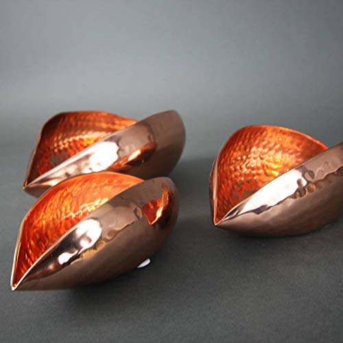 Rudra Exports Pure Copper T-Light Pod Votive Candle Holder