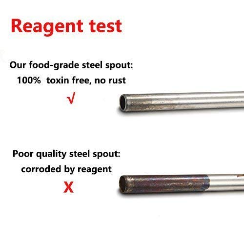 Rudra Exports Metal Bottle Pourers Pouring Spouts for Liquor Wine  (3 Pack) with Free Dust Covers