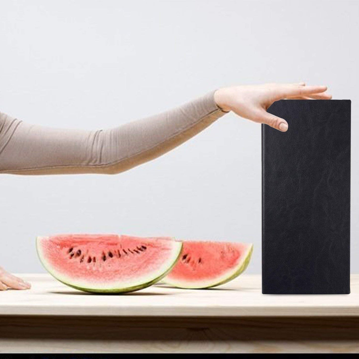 Rudra Exports Leather Double Fold Panel Menu Cover Menu Forder Black Restaurant Menu Covers, Wine List Cocktail Menu folder, Juice and Beverage Folder Four Six panel view Panel menu card : 01 Pc.