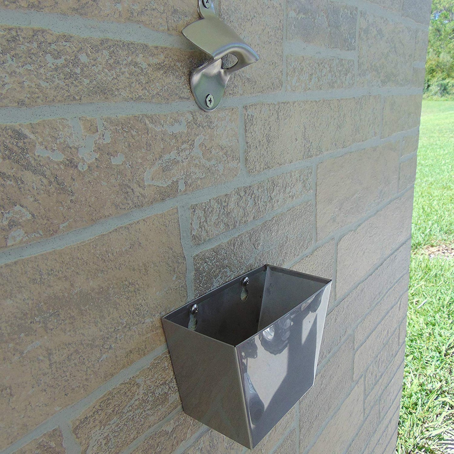 Rudra Exports Heavy Duty Stainless Steel Wall Mounted Bottle Opener for Home, Beer Bottle Opener