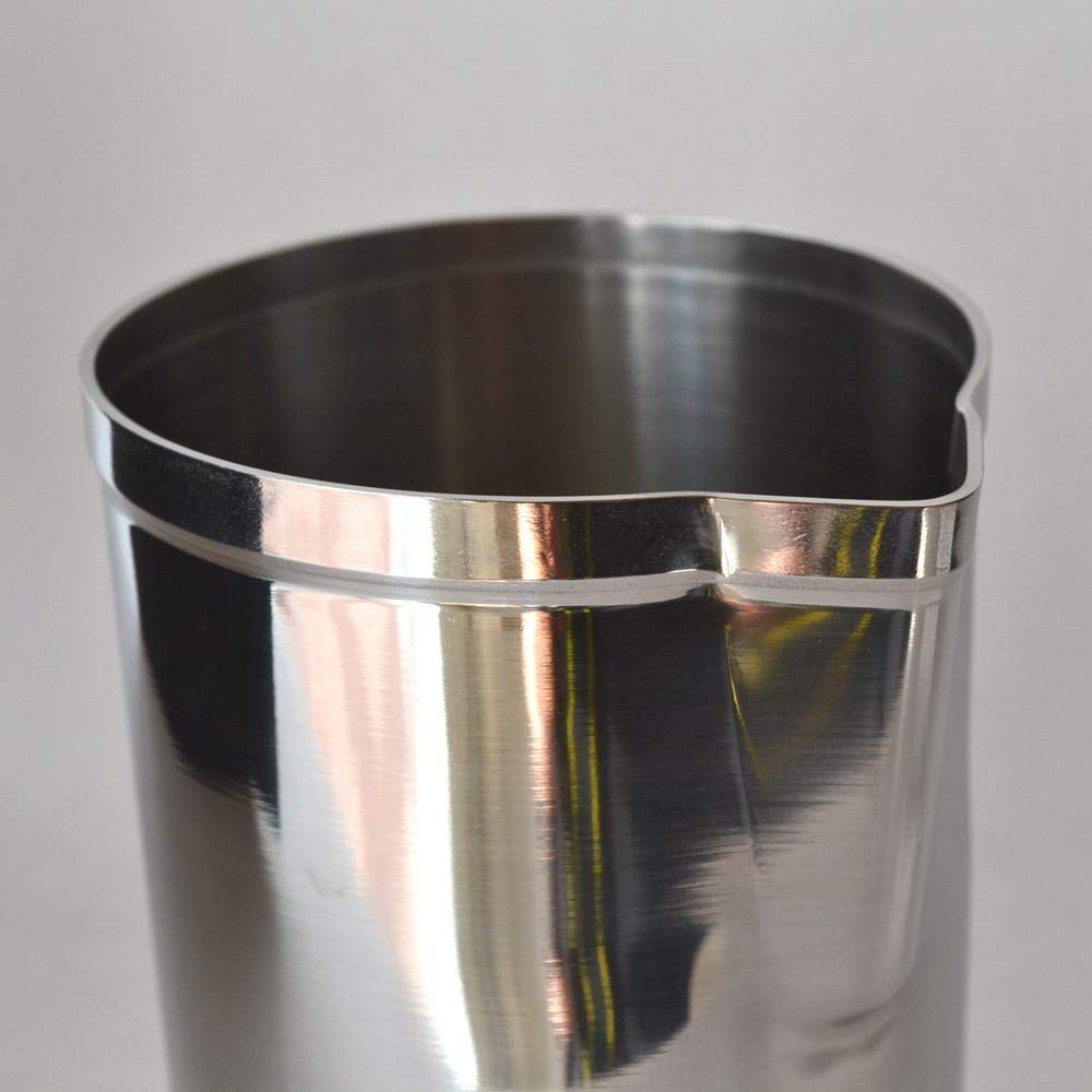 Rudra Exports Japanese Style Seamless Stainless Steel Mixing Glass Stirring Cocktail: 480 ml