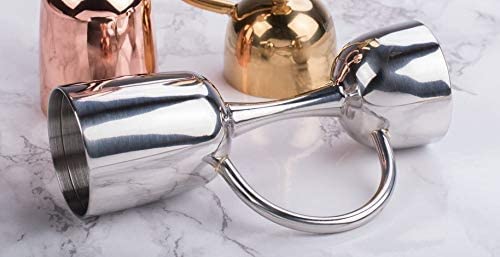 Rudra Exports Premium Peg Measurer Jigger 30 and 60 ml with Handle and Multilevel peg Measure