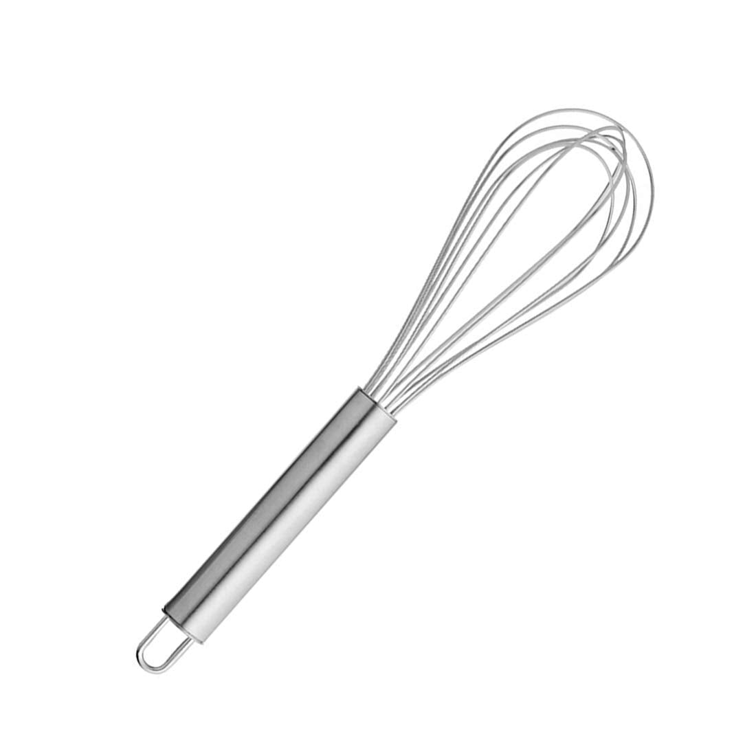 Rudra Exports Stainless Steel Egg Whisk Hand Blender Mixer Latte Maker for Milk Coffee Egg Beater Juice Set of 3 (8 inch,10 inch,12 inch)