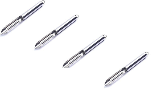 Rudra Exports Stainless Steel Peeler Vegetable Peeler Ultra Sharp Stainless Steel Peeler (Pack of 4 Pc )