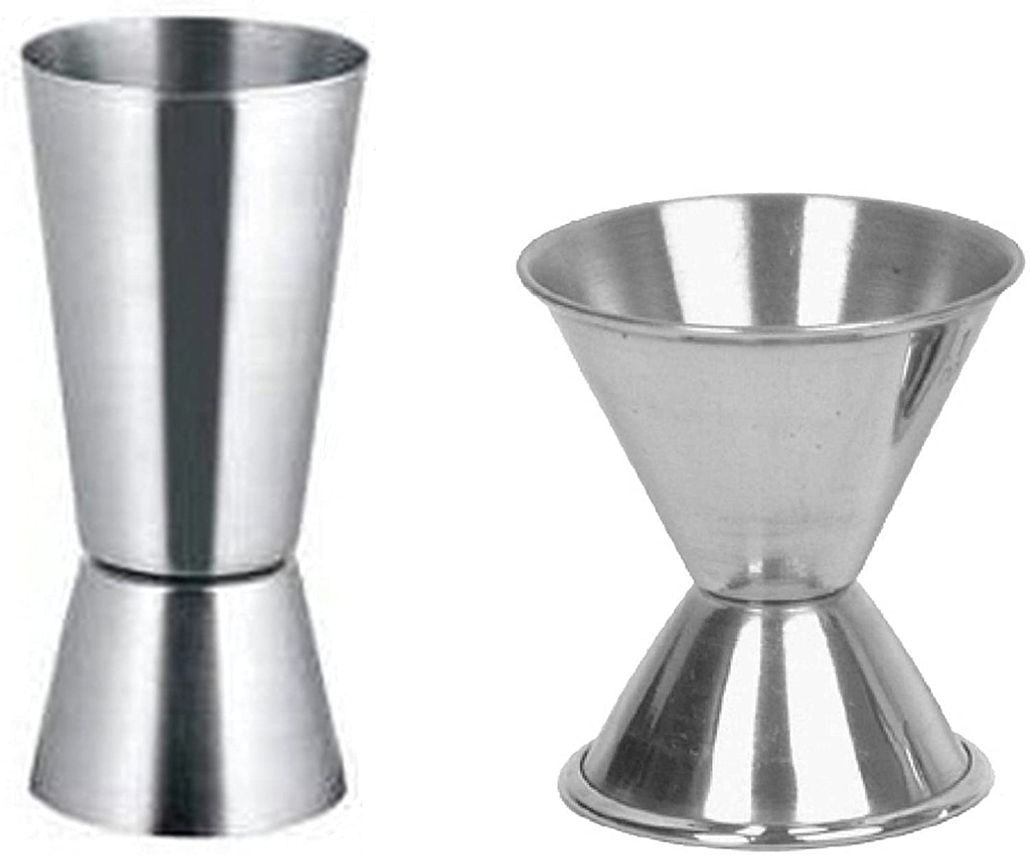 Rudra Exports Set of 2 Double Sided Peg Measures - 30&60 ML, Deluxe Cocktail Shaker - 500 ML
