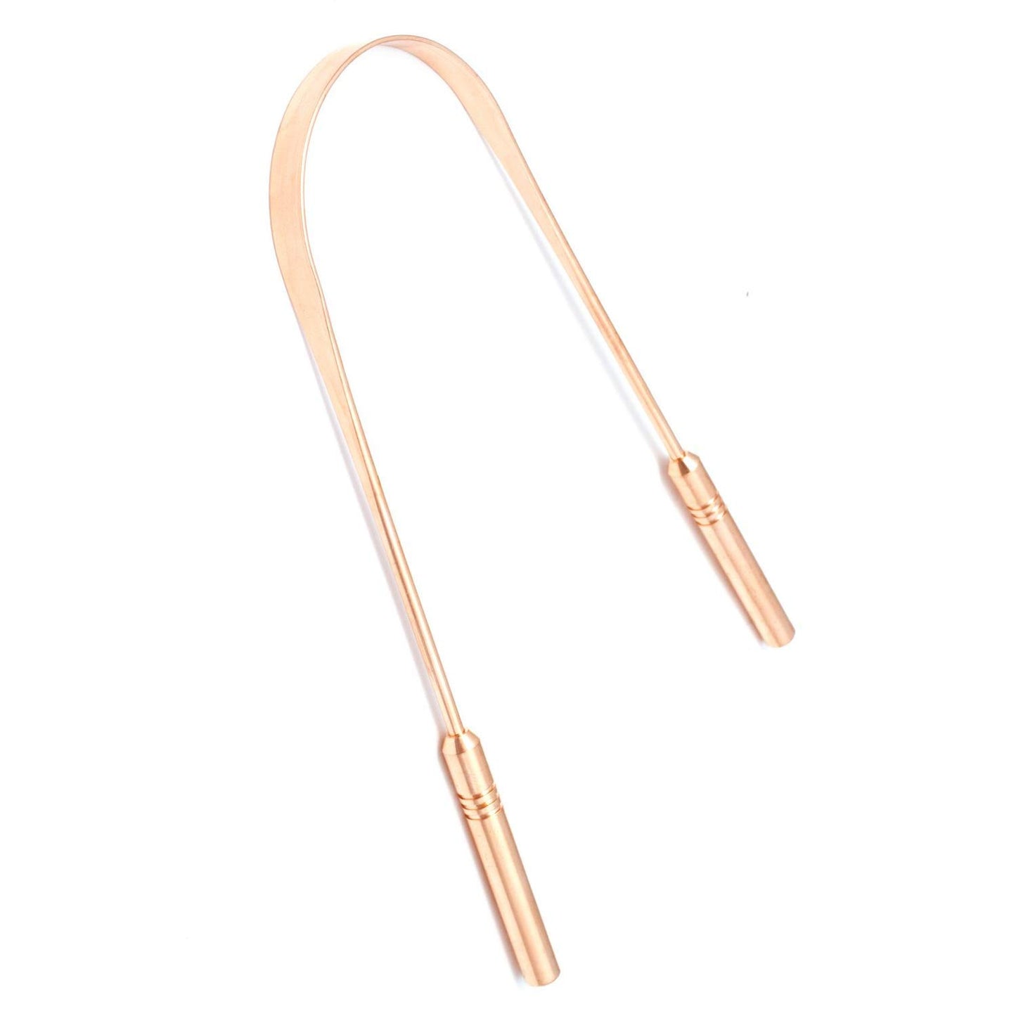 Rudra Exports Ayurvedic Copper Tongue Cleaner with solid handle, Pure Copper Tongue Cleaner for Both Adult and Kids - 1 Pc