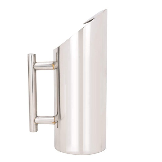 Rudra Exports Stainless Steel Jug Pitcher with Pipe Handle Stainless Steel Pitcher Serving Water Hotel Restaurant Tableware 1500 ML