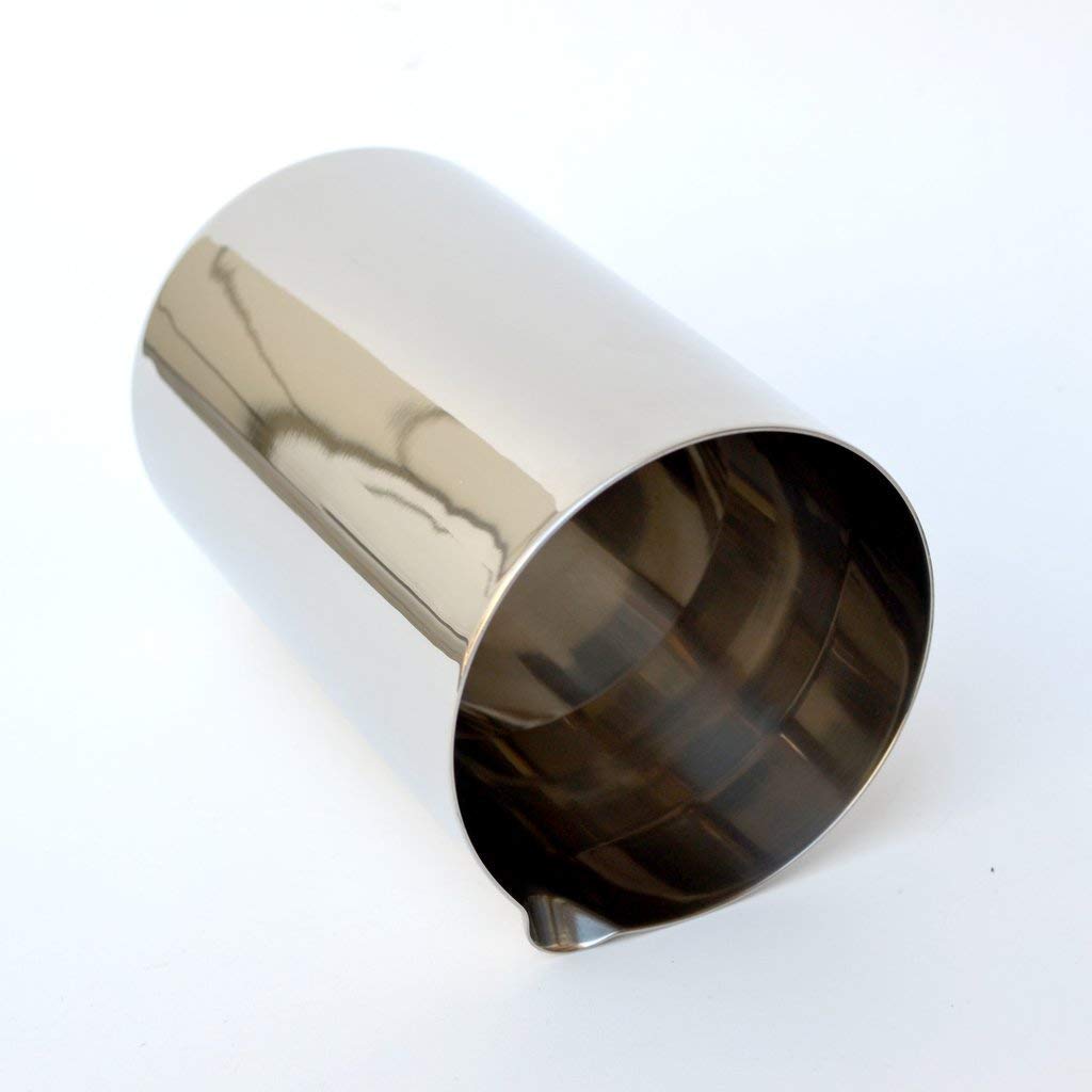 Rudra Exports Japanese Style Seamless Stainless Steel Mixing Glass Stirring Cocktail: 480 ml