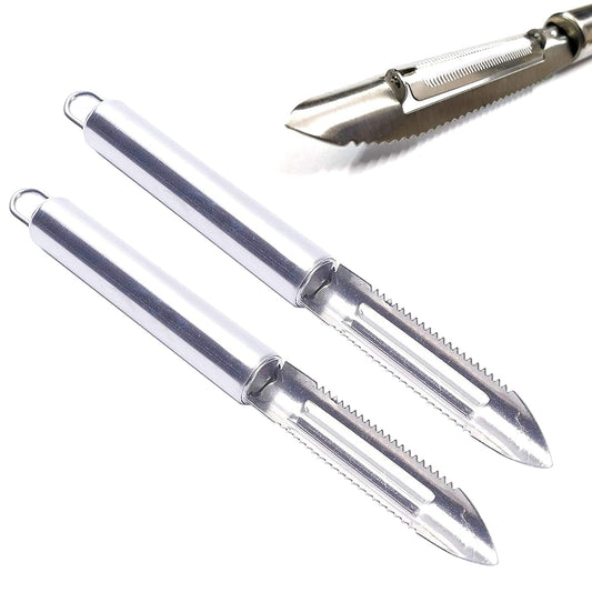 Rudra Exports Stainless Steel Peeler Vegetable Peeler Ultra Sharp Stainless Steel Peeler (Pack of 2 Pcs )