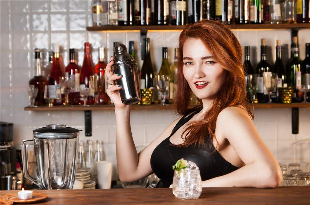 Rudra Exports Metal Bottle Pourer Flip Lid Stainless Steel Pourer Liquor Pourer Oil Pourer Wine Pourer Set of 6 Pcs