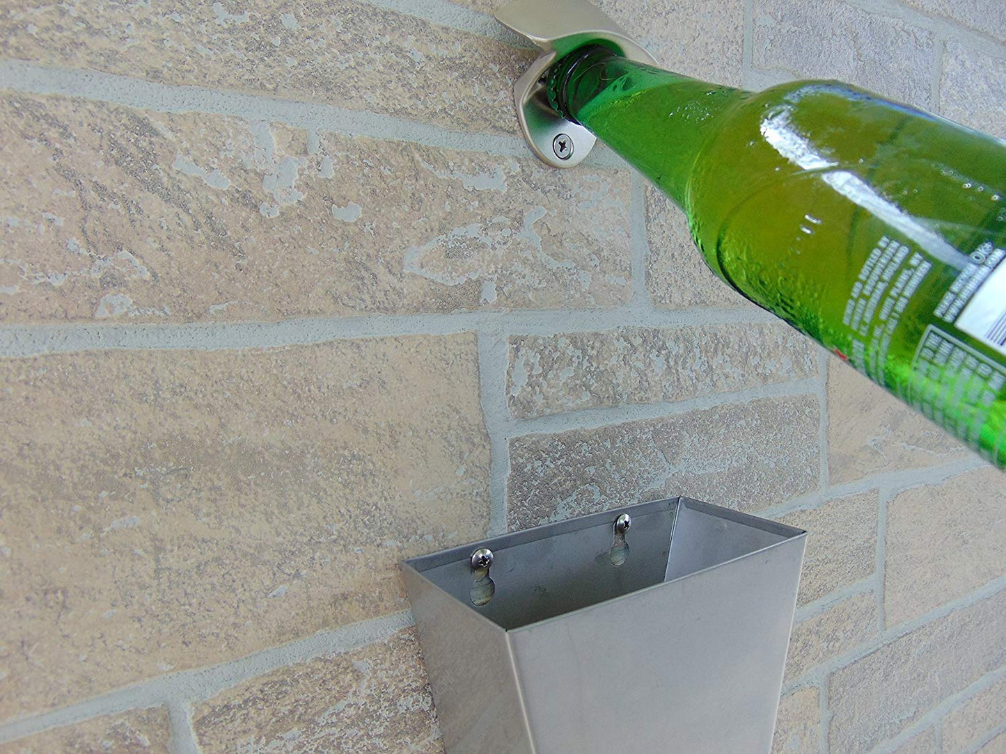 Rudra Exports Heavy Duty Stainless Steel Wall Mounted Bottle Opener for Home, Beer Bottle Opener