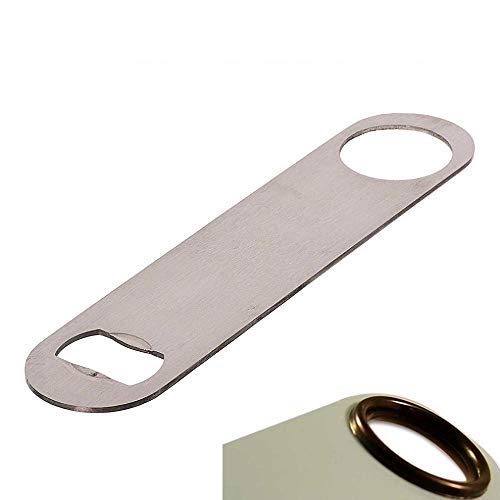 Rudra Exports Premium Bottle Opener, 7 Inch Heavy Duty 2 mm Thick Stainless Steel Bar Blade, Opener for Kitchen, Bar or Restaurant : 1 Pc