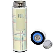 Rudra Exports Double Wall Vacuum Insulated Stainless Steel Flask 480 ml Hot and Cold 12 Hours, Off-White Color (Pure)