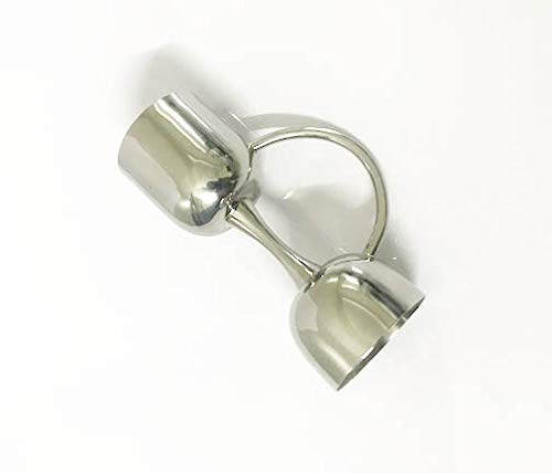 Rudra Exports Premium Peg Measurer Jigger 30 & 60 ml, Cocktail Jigger Shot Glass Drink Measuring Bar Tool Double Side Jigger - Limited Edition