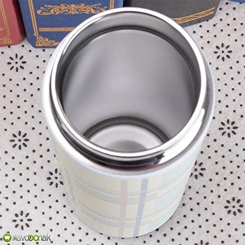 Rudra Exports Double Wall Vacuum Insulated Stainless Steel Flask 480 ml Hot and Cold 12 Hours, Off-White Color (Pure)