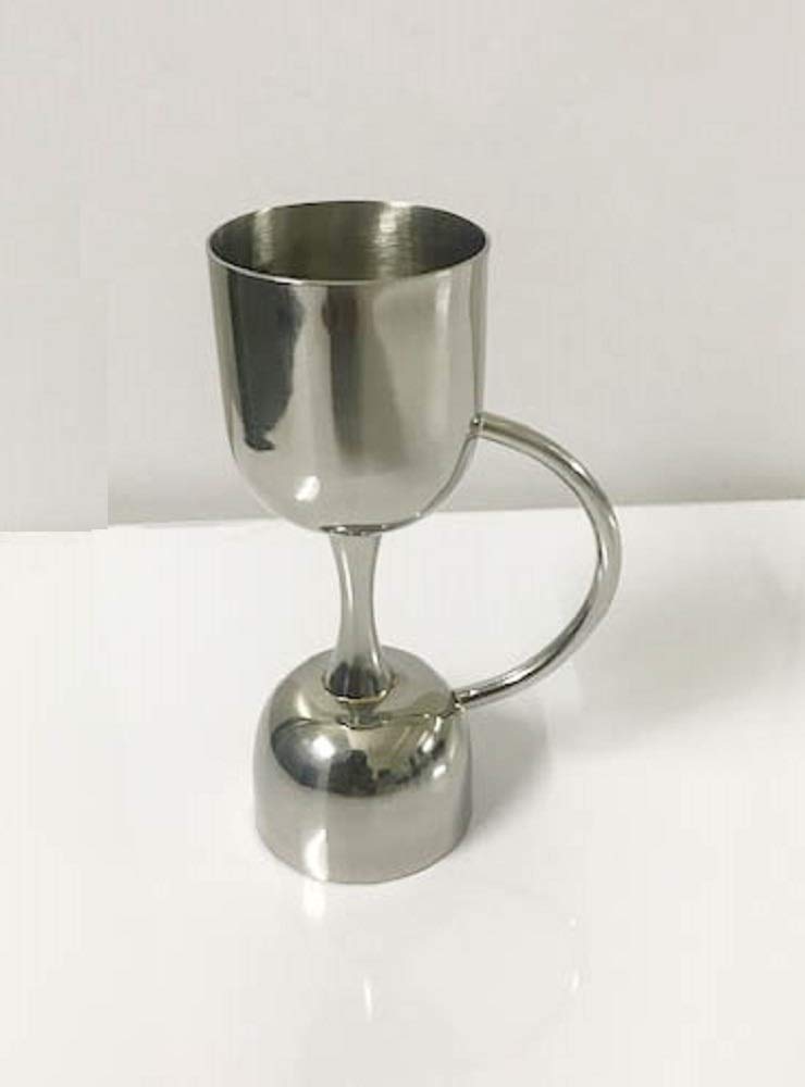 Rudra Exports Premium Peg Measurer Jigger 30 & 60 ml, Cocktail Jigger Shot Glass Drink Measuring Bar Tool Double Side Jigger - Limited Edition