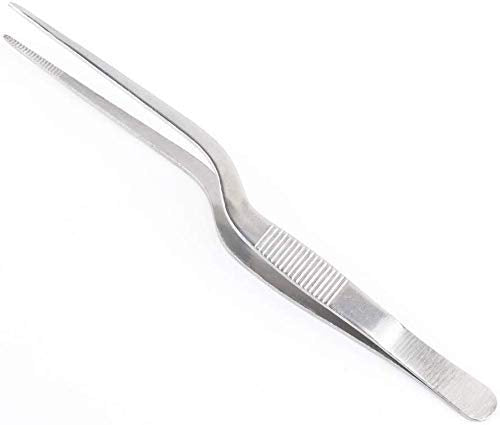 Rudra Exports Culinary Chef Tweezer 6.3 Inches, Food Placement Tweezer - 1 Pc.