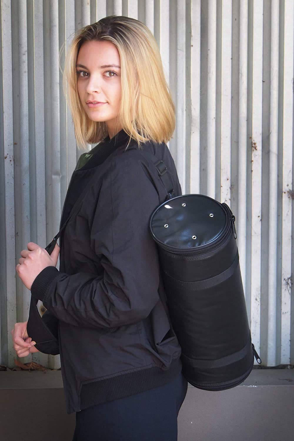 Rudra Exports Roll Up Mixologist Bar Tool Set with 16 Tools (Black Bag)