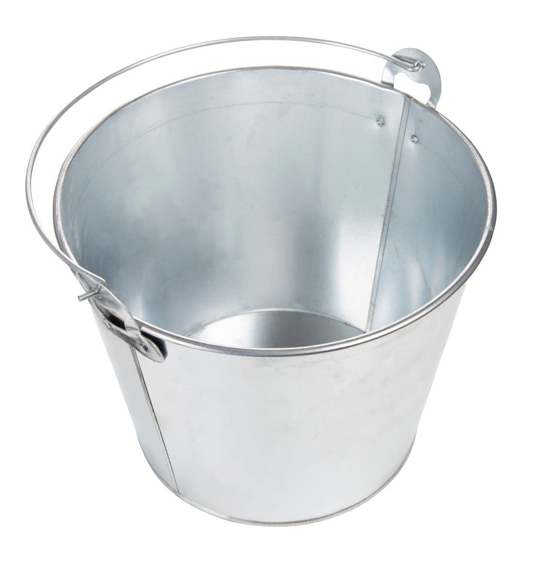 Rudra Exports Beer Bucket, Galvanised Beer Bucket Built-in Bottle Opener, Party Bucket, Ice Bucket, Wine Bucket, Bar Bucket, Beer Bucket for Party: 1 Pc.