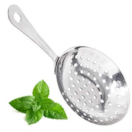 Rudra Exposrts Stainless Steel Fine Mesh Small Funnel Style Hawthorne Bar Strainer 2 Pieces/Set