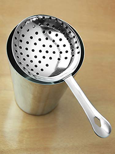 Rudra Exposrts Stainless Steel Fine Mesh Small Funnel Style Hawthorne Bar Strainer 2 Pieces/Set