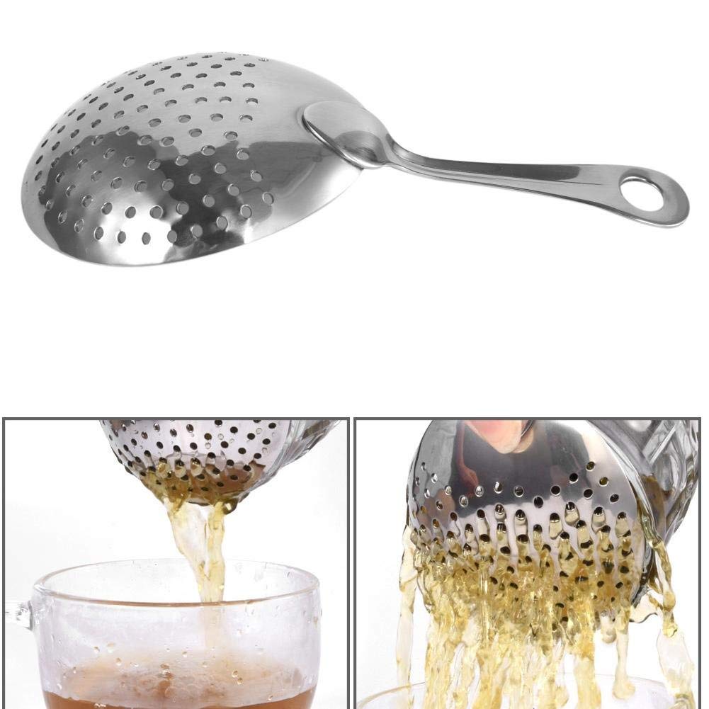 Rudra Exposrts Stainless Steel Fine Mesh Small Funnel Style Hawthorne Bar Strainer 2 Pieces/Set