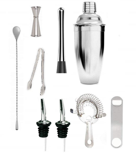 Rudra Exports Bar Set for Drink Mixing Bar Tools : 9 Pcs Set