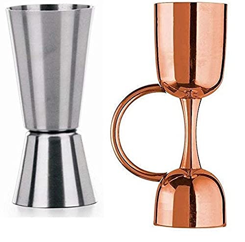 Rudra Exports Double Side Peg Measure and Rose Gold with Handle Set of 2