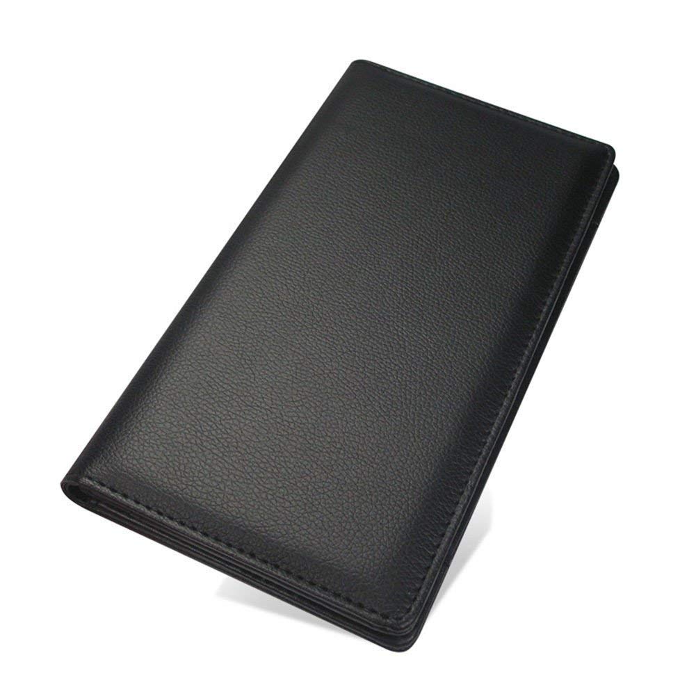 Rudra Exports Bill Folder for Hotel and Restaurant,Check Presenter, Bill Folder with Credit Card Slot Receipt Pocket for Hotel and Restaurant - Black Leather