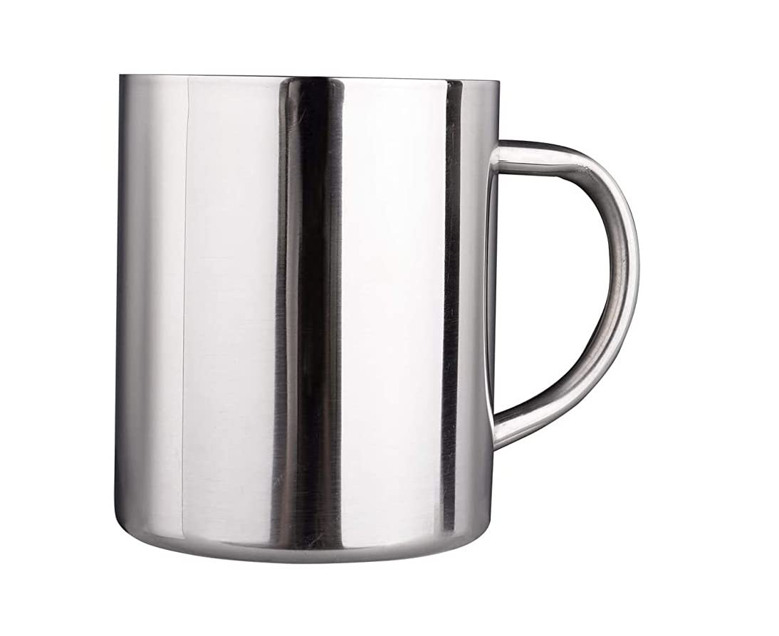 Rudra Exports Stainless Steel Double Wall Coffee Mug 500 ml Coffee Mug Tea Cups, Camping Mugs Sets (Pack of 1)