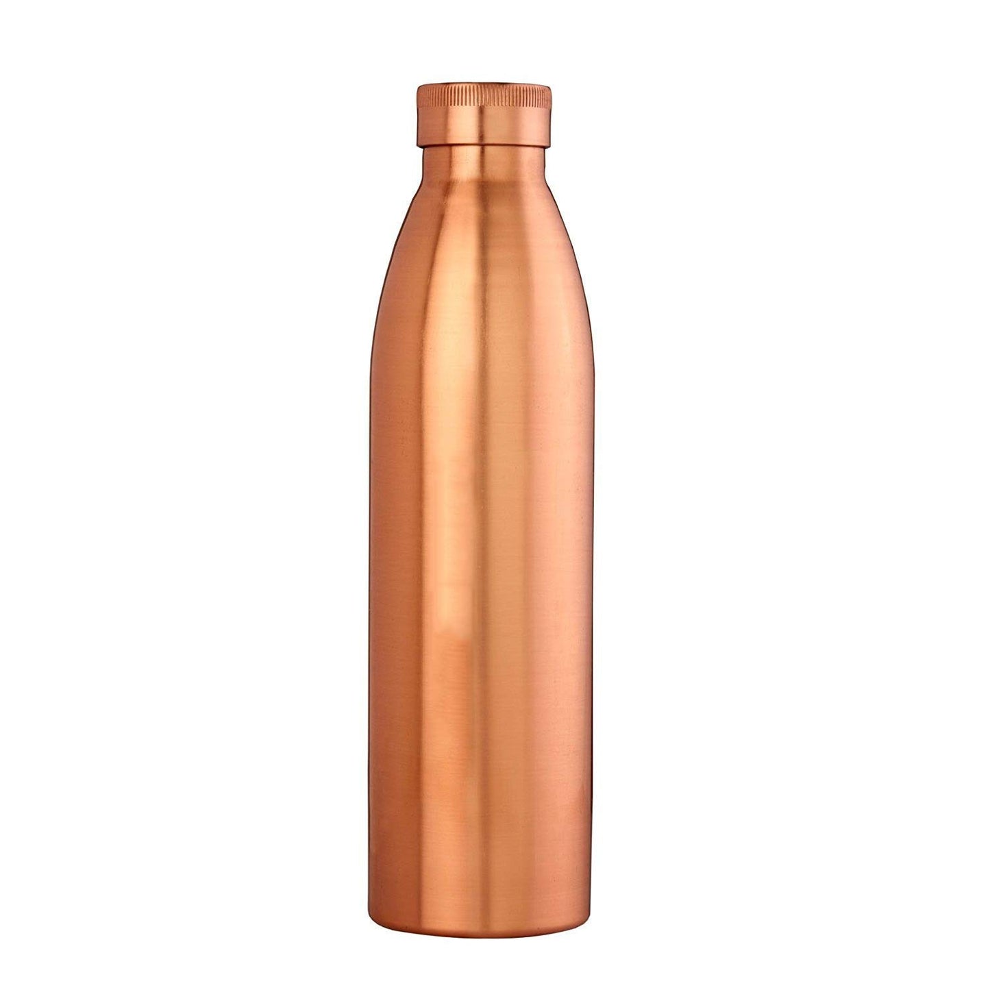 Rudra Exports Plain Copper Water Bottle and Copper Water Bottle 1 Litre (Set of 2)