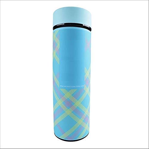 Rudra Exports Stainless Steel Double Wall Vacuum Insulated Flask 480 ml, Sky Blue