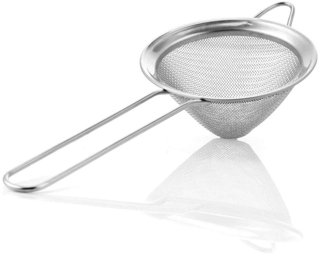 Rudra Exports Stainless Steel Bar Cocktail Strainer Set - (4 Pcs Set)