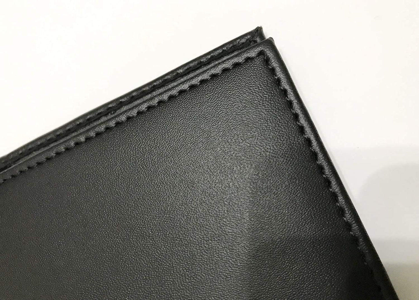 Rudra Exports Bill Folder for Hotel and Restaurant, Guest Check Presenter with Credit Card and Receipt Pocket Black Leather Colour : Set of 6 Pieces